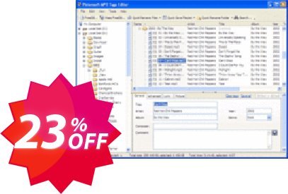 Pistonsoft MP3 Tags Editor Coupon code 23% discount 
