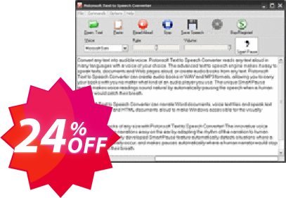 Pistonsoft Text to Speech Converter Coupon code 24% discount 