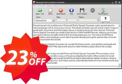 Pistonsoft Text to Speech Converter, Business Plan  Coupon code 23% discount 