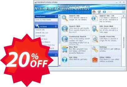 Valid Email Collector Advance Coupon code 20% discount 