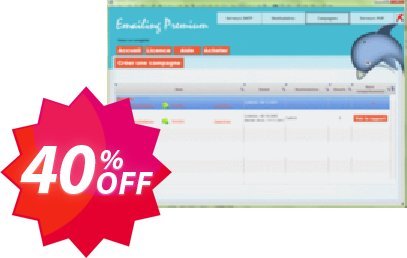 Emailing premium 800 Coupon code 40% discount 