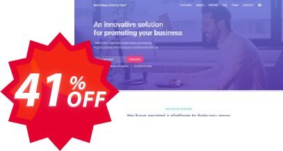 MBootstrap MB Landing Page Template Coupon code 41% discount 