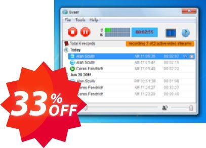 Evaer video recorder for Skype, Professional  Coupon code 33% discount 