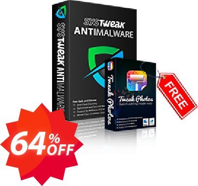 Systweak Anti-Malware Coupon code 64% discount 