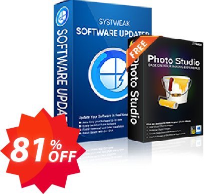 Systweak Software Updater Coupon code 81% discount 