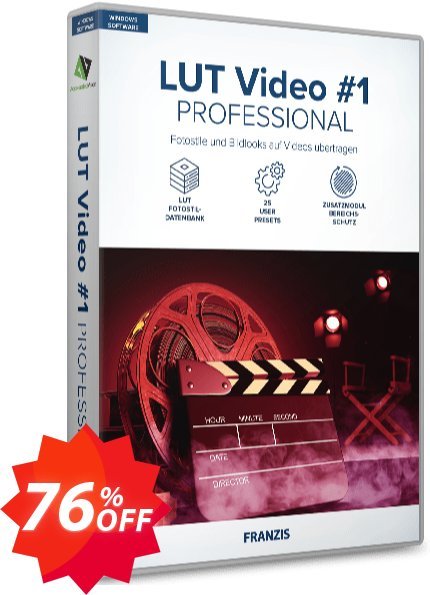 LUT Video professional Coupon code 76% discount 