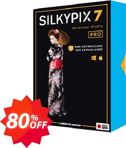 SILKYPIX Developer Studio Pro 7 Coupon code 80% discount 