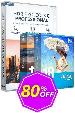 HDR projects 8 Pro Special Bundle Coupon code 80% discount 