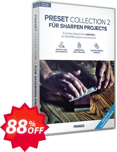 Franzis SHARPEN Preset Collection #2 Coupon code 88% discount 