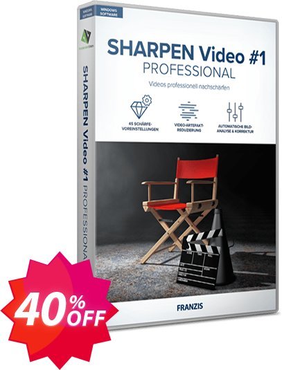SHARPEN Video #1 professional Coupon code 40% discount 