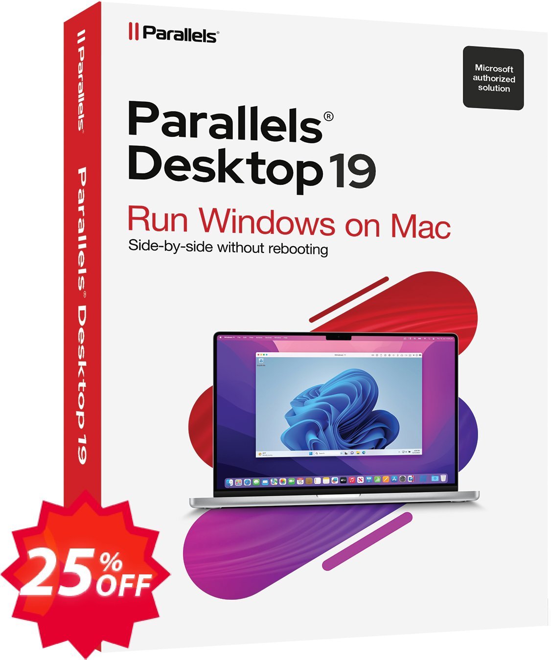 Parallels Desktop for MAC 1-Time Purchase Coupon code 25% discount 
