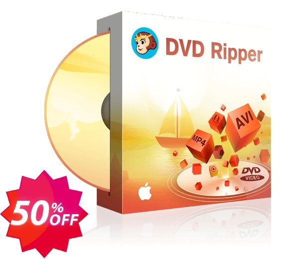 DVDFab DVD Ripper for MAC Lifetime Plan Coupon code 50% discount 