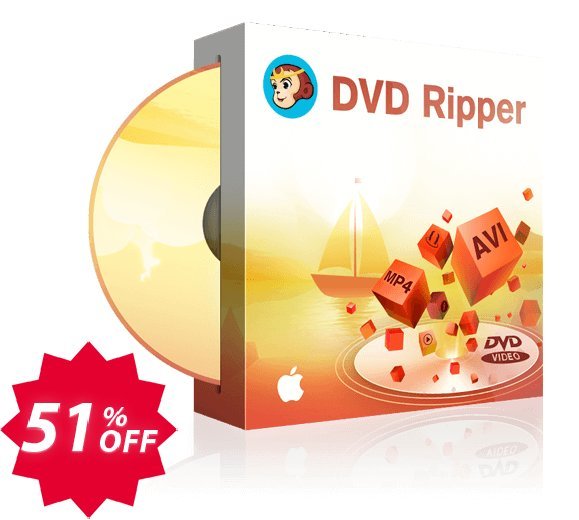 DVDFab DVD Ripper for MAC, Yearly Plan  Coupon code 51% discount 
