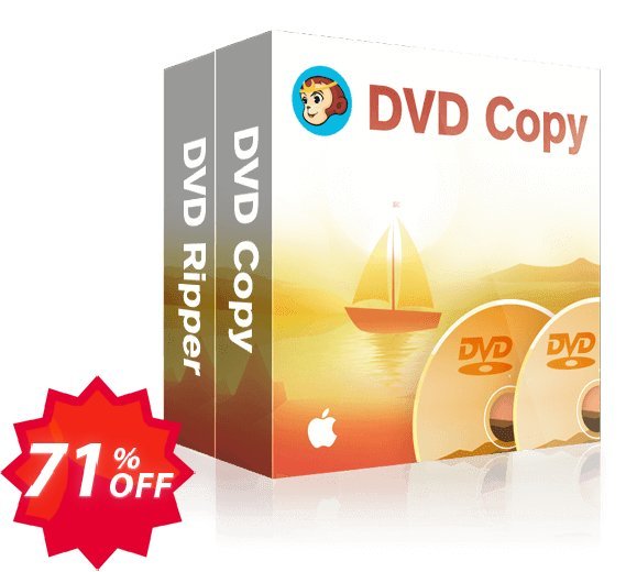 DVDFab DVD Copy + DVD Ripper for MAC, Yearly  Coupon code 71% discount 