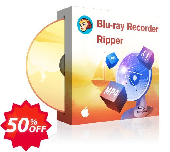 DVDFab Blu-ray Recorder Ripper for MAC Coupon code 50% discount 