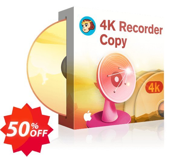 DVDFab 4K Recorder Copy for MAC Coupon code 50% discount 