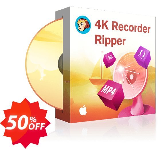 DVDFab 4K Recorder Ripper for MAC Coupon code 50% discount 