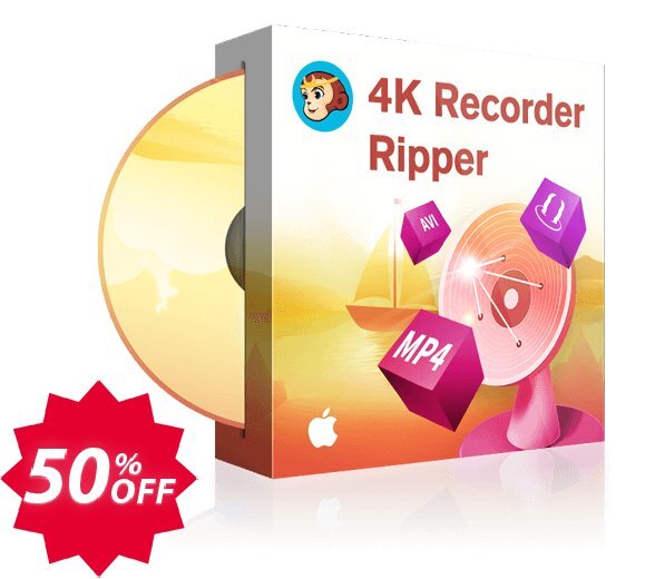 DVDFab 4K Recorder Ripper for MAC Coupon code 50% discount 