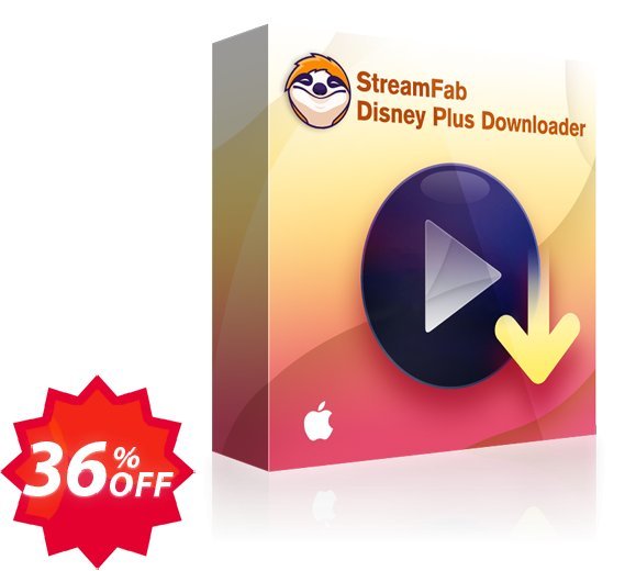 StreamFab Disney Plus Downloader for MAC, Monthly  Coupon code 36% discount 