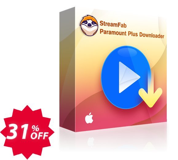 StreamFab Paramount Plus Downloader for MAC Lifetime Coupon code 31% discount 