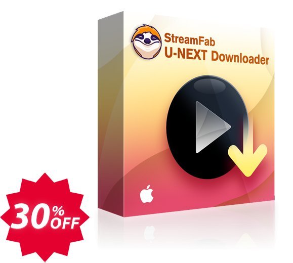 StreamFab U-NEXT Downloader for MAC Lifetime Coupon code 30% discount 