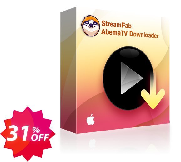 StreamFab AbemaTV Downloader for MAC Lifetime Coupon code 31% discount 