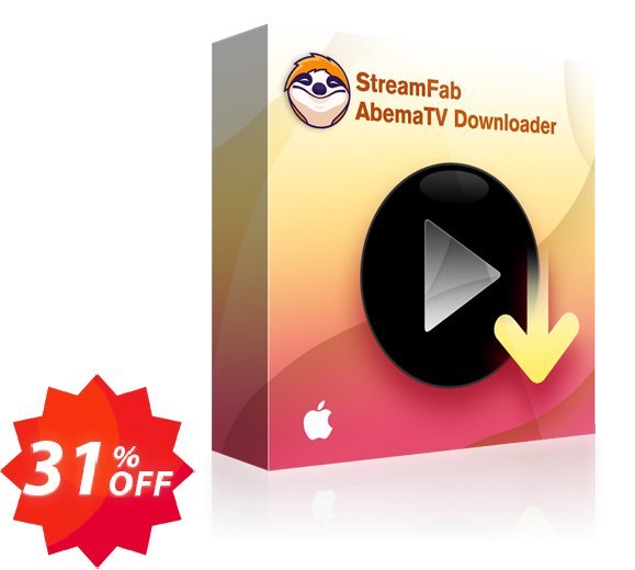 StreamFab AbemaTV Downloader for MAC, Yearly  Coupon code 31% discount 