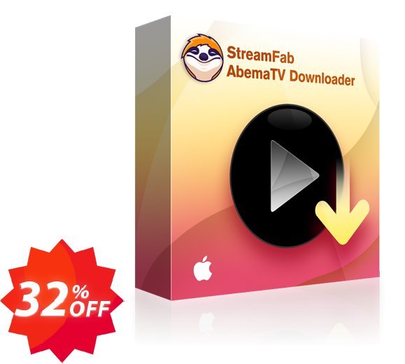 StreamFab AbemaTV Downloader for MAC, Monthly  Coupon code 32% discount 
