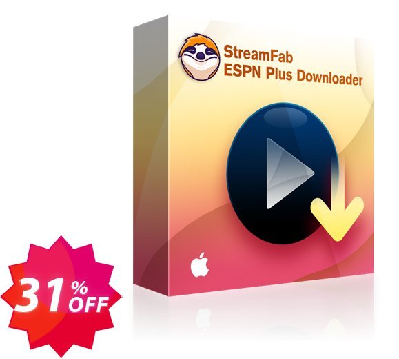 StreamFab ESPN Plus Downloader for MAC Lifetime Coupon code 31% discount 