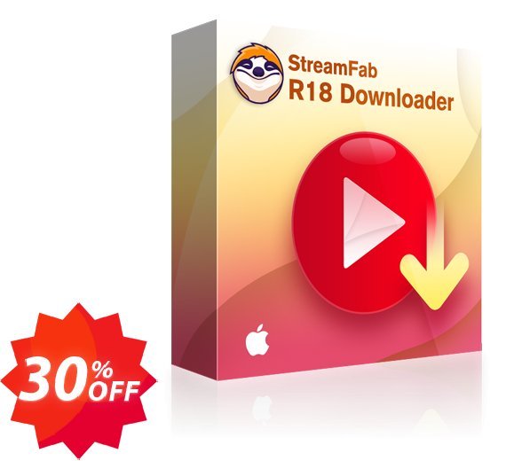 StreamFab R18 Downloader for MAC Lieftime Coupon code 30% discount 