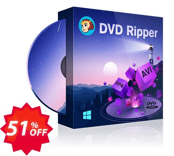 DVDFab DVD Ripper, Yearly Plan  Coupon code 51% discount 