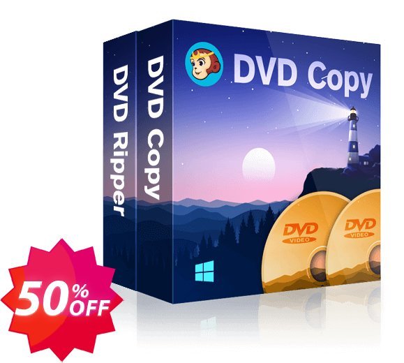 DVDFab DVD Copy + DVD Ripper, Monthly  Coupon code 50% discount 