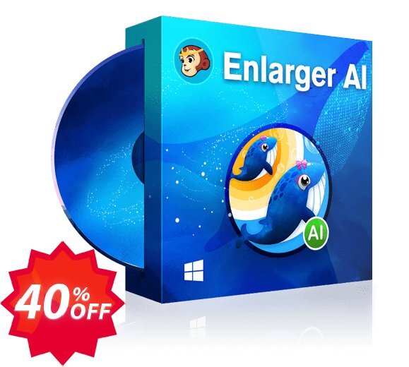 DVDFab Enlarger AI Coupon code 40% discount 