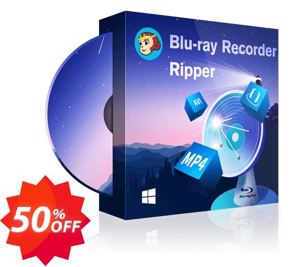 DVDFab Blu-ray Recorder Ripper Coupon code 50% discount 