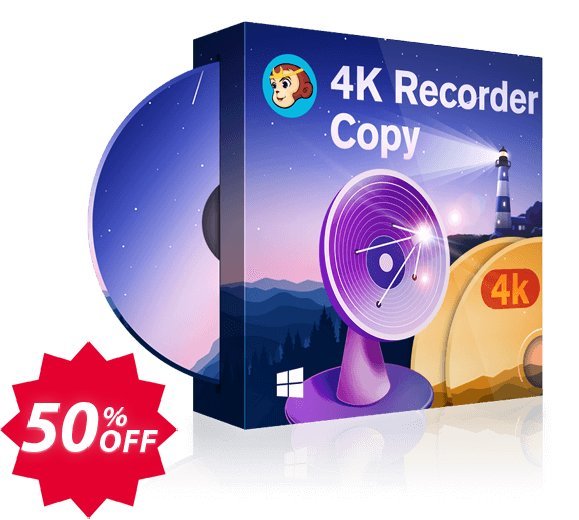 DVDFab 4K Recorder Copy Coupon code 50% discount 