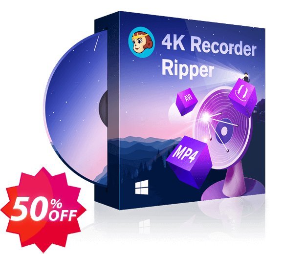 DVDFab 4K Recorder Ripper Coupon code 50% discount 