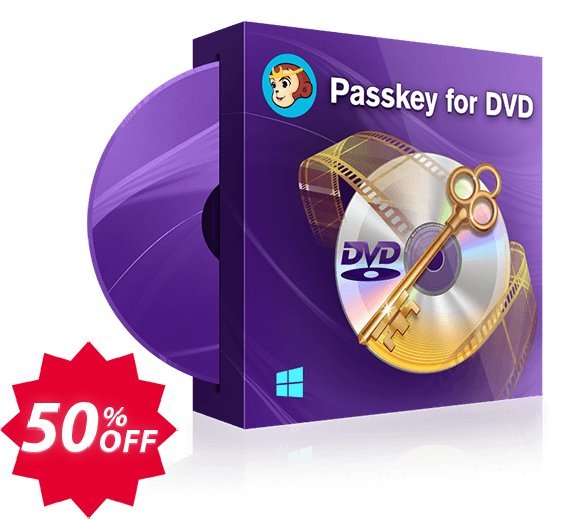 DVDFab Passkey for DVD Coupon code 50% discount 