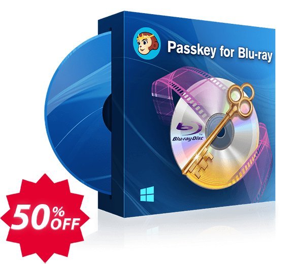 DVDFab Passkey for Blu-ray Coupon code 50% discount 