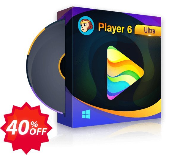 DVDFab Player 6 Ultra Coupon code 40% discount 