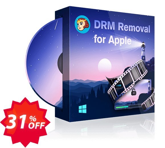 DVDFab DRM Removal for Apple Coupon code 31% discount 