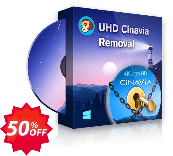 DVDFab UHD Cinavia Removal Coupon code 50% discount 