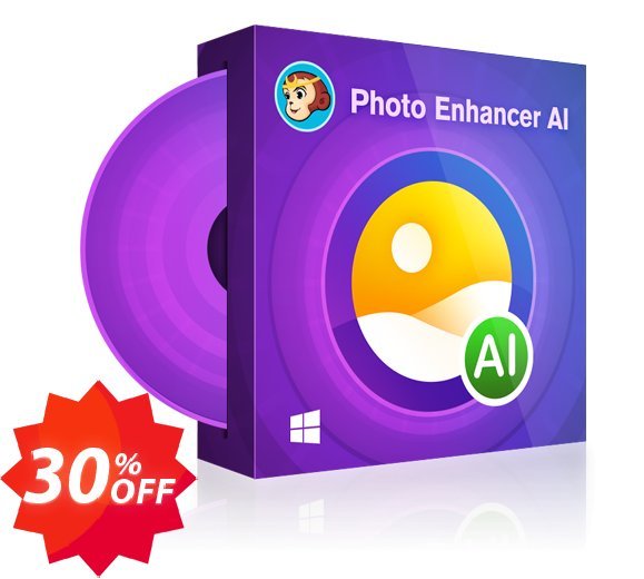 DVDFab Photo Enhancer AI Lifetime Coupon code 30% discount 