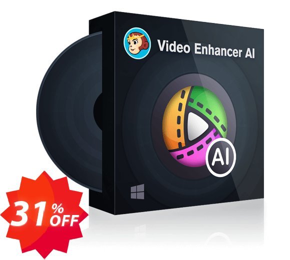 DVDFab Video Enhancer AI, Monthly Plan  Coupon code 31% discount 