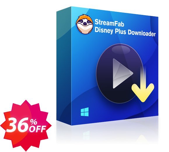 StreamFab Disney Plus Downloader, Monthly  Coupon code 36% discount 