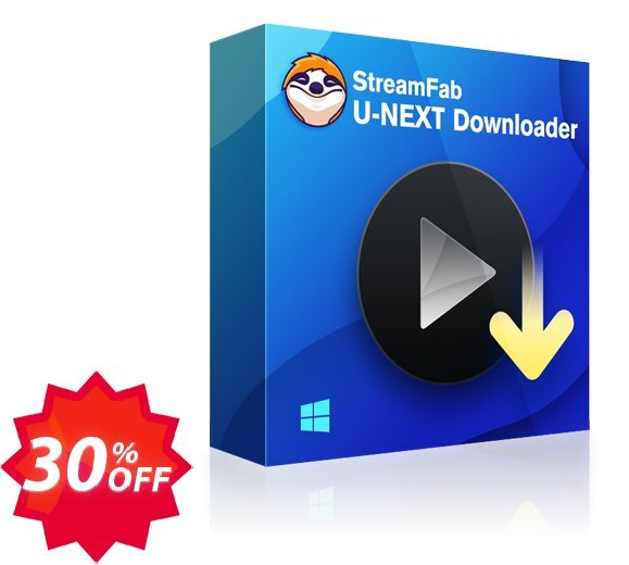 StreamFab U-NEXT Downloader Coupon code 30% discount 