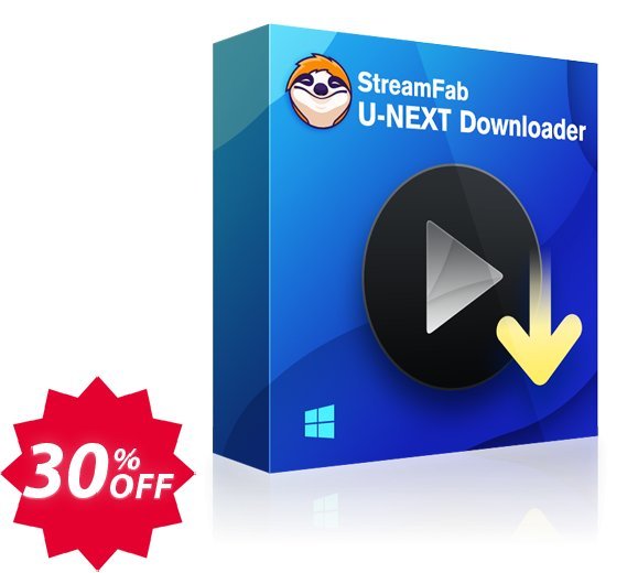StreamFab U-NEXT Downloader Lifetime Coupon code 30% discount 