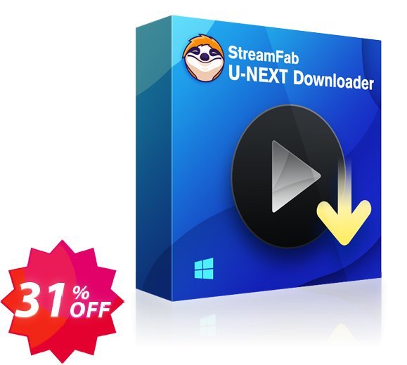 StreamFab U-NEXT Downloader, Yearly Plan  Coupon code 31% discount 