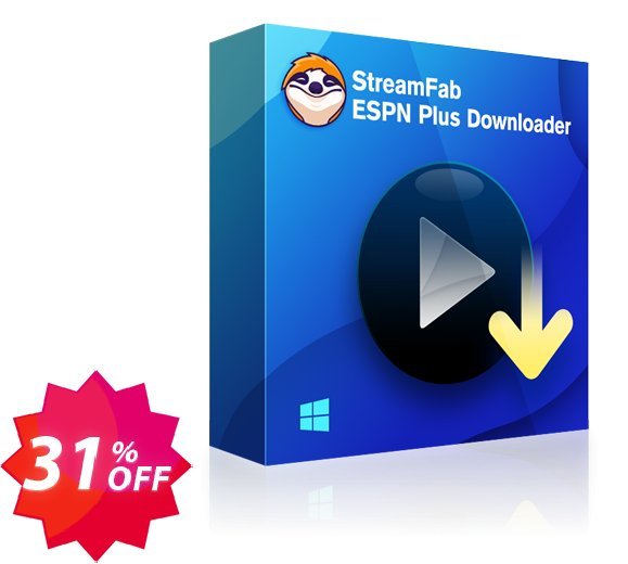 StreamFab ESPN Plus Downloader Lifetime Coupon code 31% discount 