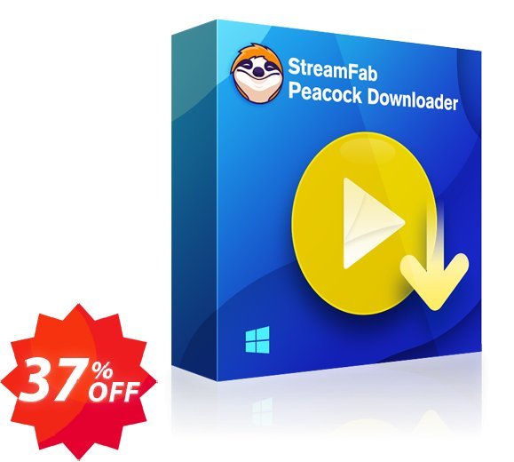 StreamFab Peacock Downloader, Monthly  Coupon code 37% discount 