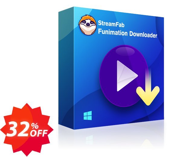StreamFab Funimation Downloader PRO, Monthly  Coupon code 32% discount 